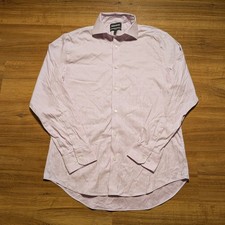 Bonobos Dress Shirt Men 17-36 Slim Fit Purple Cotton Formal Button Front