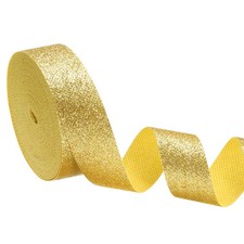 1 Inch x 10 Yards Sparkly Gift Wrapping Ribbon for Various Decoration, Yellow