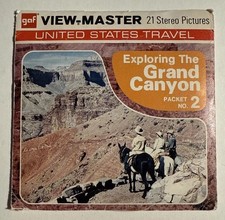 View-Master GRAND CANYON NAT'L PARK PACKET NO. 2 M17 3 Reels North Rim V2