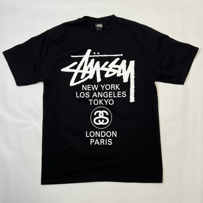 Stussy World Tour Tee XL Black 3903962 for sale online | eBay