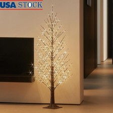 Pre Lit Alpine Tree 4FT Bendable Branch LED Lights Waterproof Christmas Decor US
