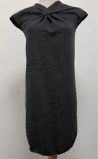 GUCCI Twisted Knit Dress G Logo Plate Gray XSâS