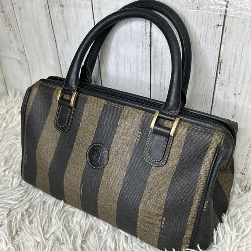 Fendi Leder PVC Pecan Mini Boston Tasche Vintage echt aus Japan - Bild 22 von 24