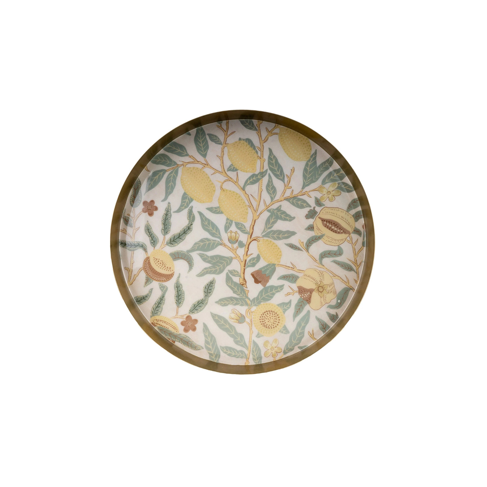 Candlelight Large Metal/Enamel Bowl - Vintage Fruit Design