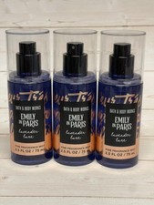 Bath  Body Works Emily in Paris Lavender Luxe TRAVEL Body Mist 2.5oz x3