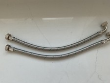 2 x 3/4” Angled Hoses For Grundfos / Stuart Turner / Salamander  Shower Pump etc