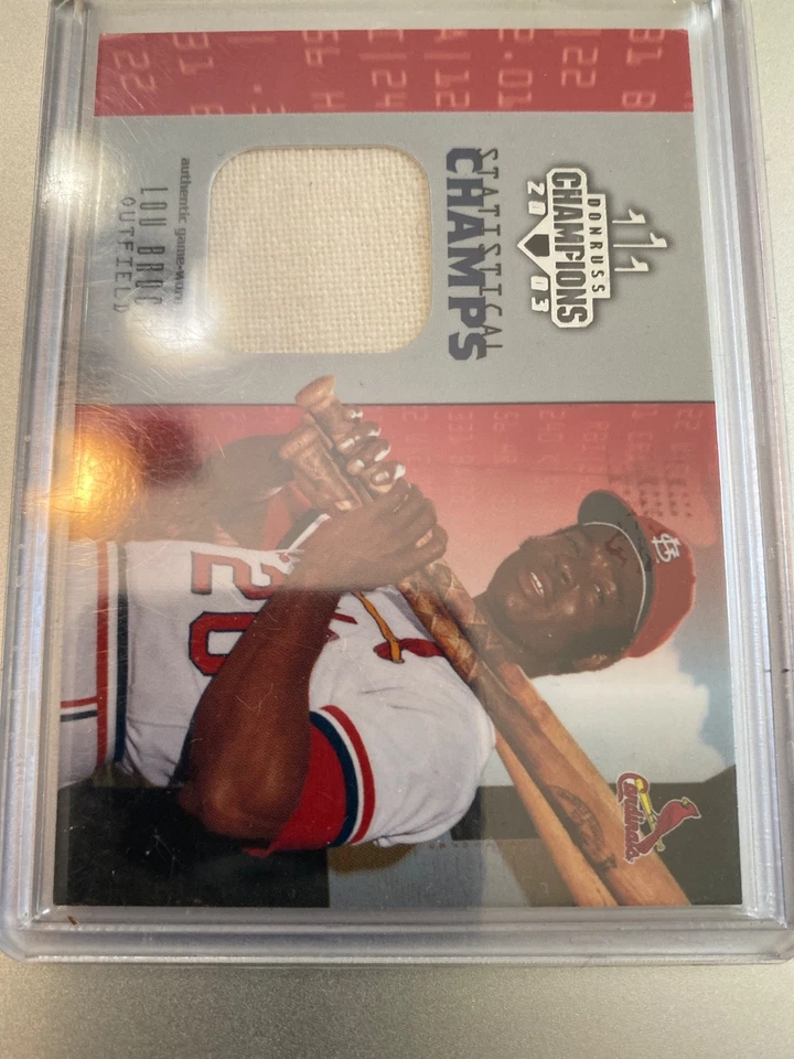 🔥2003 Donruss Champions /250 Lou Brock #SC-15 HOF GREAT - Image 4 of 4