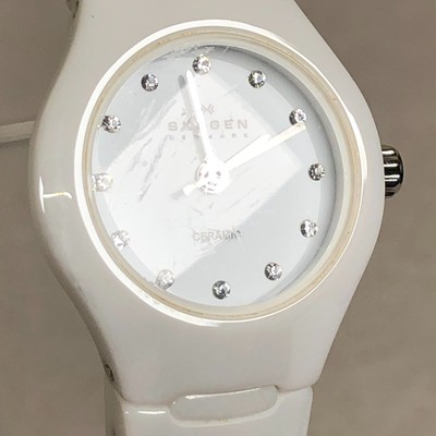 Skagen White Ceramic Watch with Swarovski Crystal Accents Women main image 4