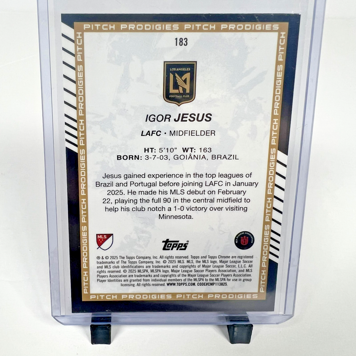 2025 Topps Chrome MLS - Pitch Prodigies Igor Jesus Red Lava #183