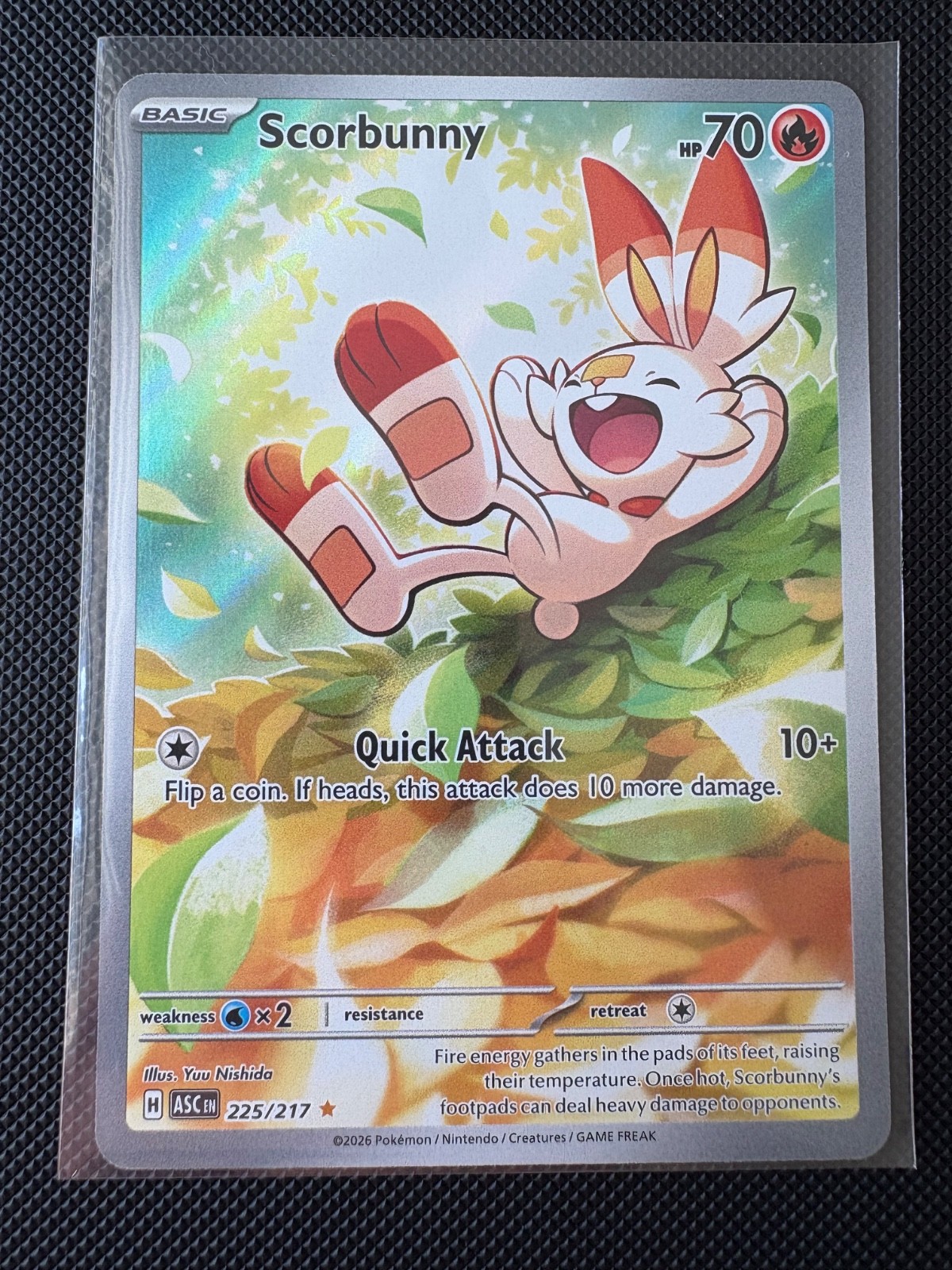 Scorbunny 225/217 Me: Ascended Heroes Holo