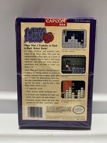 Mega Man 3 Nintendo NES System Complete In Box With Manual And Game Protector