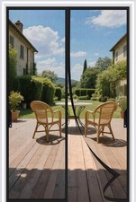 Magnetic Screen Door Fit 32x80 Door Reinforced Fiberglass Mesh Pet Kid Friendly