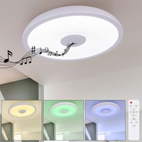 Deckenleuchte Deckenlampe Dimmbar Fernbedienung Lautsprecher Rgb Led Tageslicht