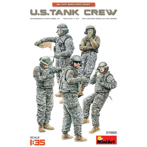 U.S.Tank Crew Kit 1:35 Miniart Kit Figure Militari -D- Neues Modell-image