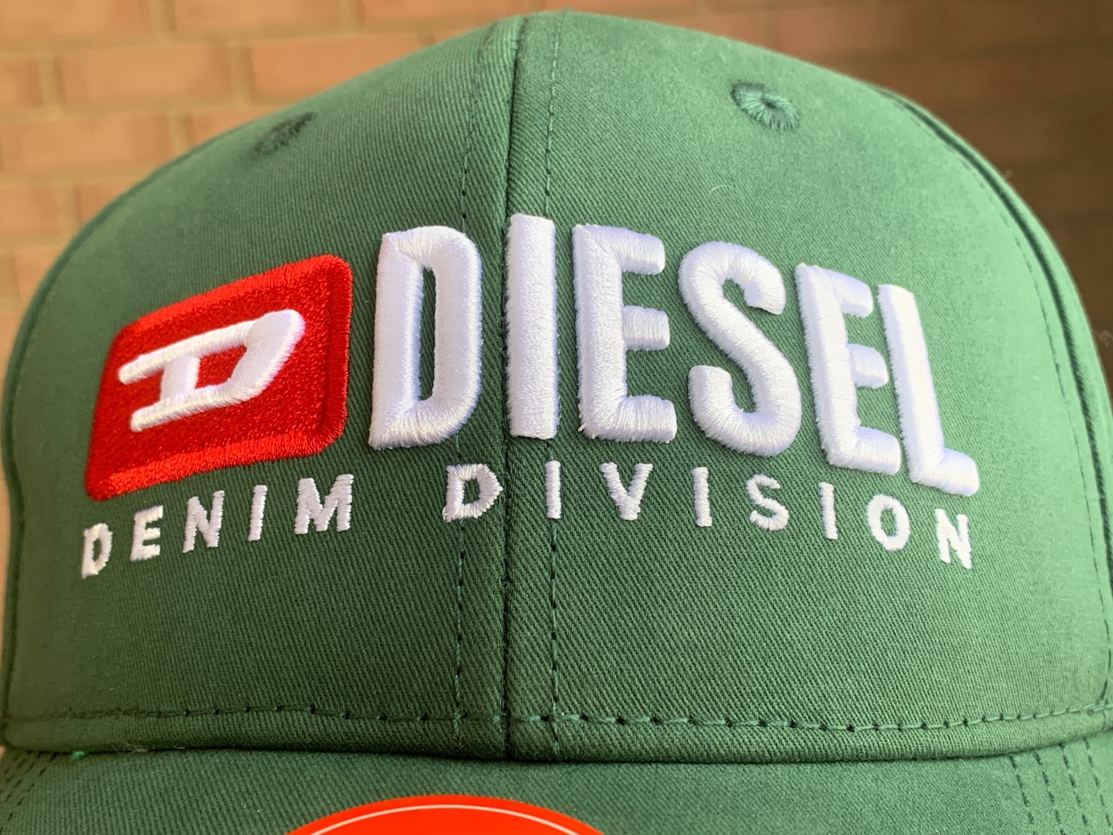 Only The Brave Denim Division Wintergreen Baseball cap w/White 3D embroidery