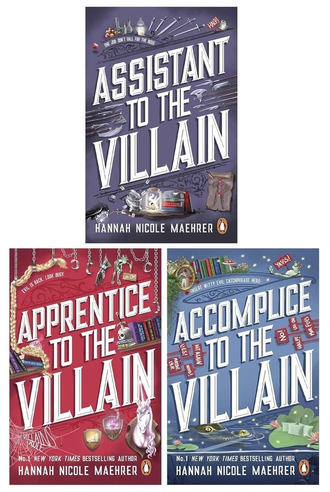 Assistant to the Villain Series 3 Books Collection Set by Hannah Nicole Maehrer