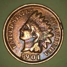 1901  Indian Head Penny; Good condition