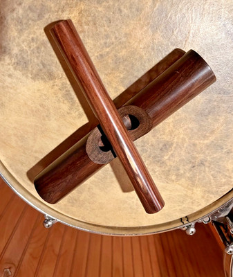HAND MADE WOOD CUBAN CLAVES  - Made out of Granadillo - Rumba- Son-Salsa