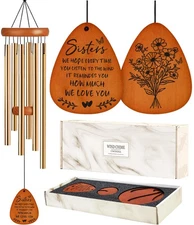 Sister Birthday Gifts, 35" Wind Chimes, Gift Ideas for Sister in Law,Windchim...