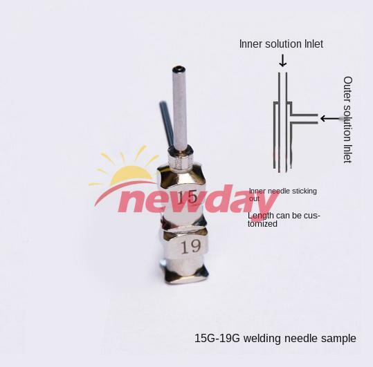 Aguja giratoria electrostática coaxial boquilla de impresión 3D cuero fibra hueca-3