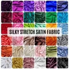 Premium Quality Charmeuse Satin Fabric by the Yard, Bridal Silky Fabric 60  Wide