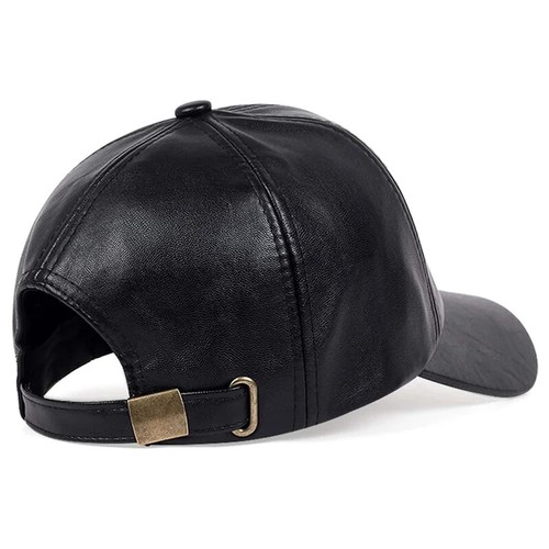 Men Vintage Adjustable Baseball Cap PU Leather snapback Hat Para Hombre Mens - Picture 17 of 26