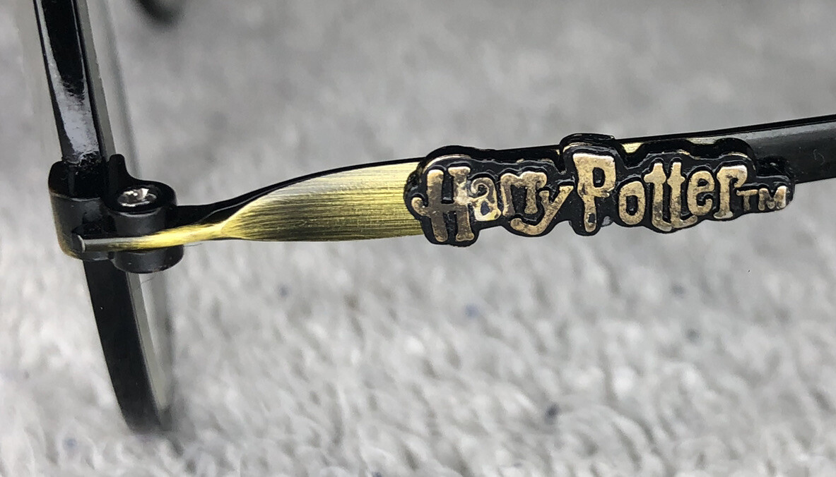 Vintage 2001 Harry Potter Metal Full-Rim Round Glasses Spectacles