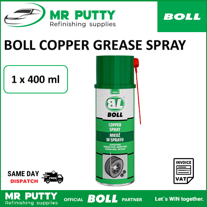 BOLL Ani Seize Copper Slip GREASE Spray Heat Resistant Lubricant 400ml