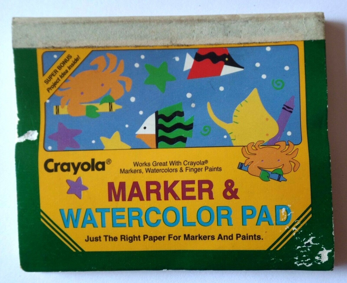 Watercolor Pad Crayola Watercolor Markers Vintage CRAYOLA MARKER