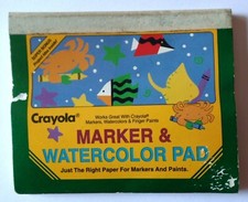 Vintage CRAYOLA MARKER & WATERCOLOR PAD For K...