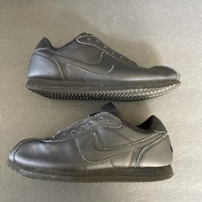 2007 Nike Cortez Size 4Y Black/Black Swoosh Youth Shoes 315922-001 