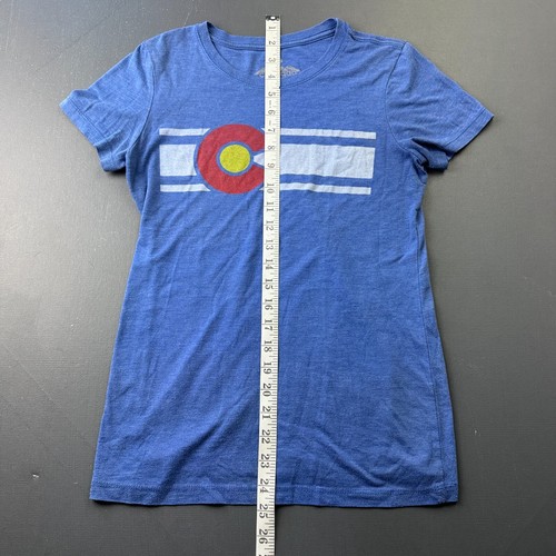 Colorado Limited T-Shirt Teen Girls Medium Blue Vintage Style State Flag Graphic - Picture 4 of 7