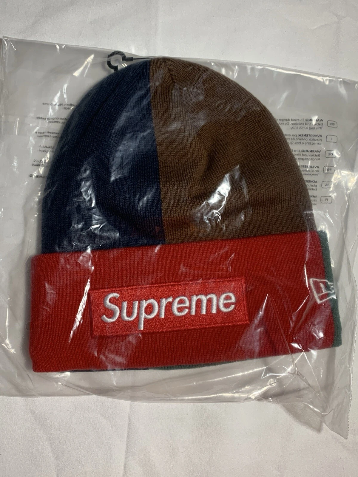 Bonnet Supreme New Era Box Logo (FW24) multicolore