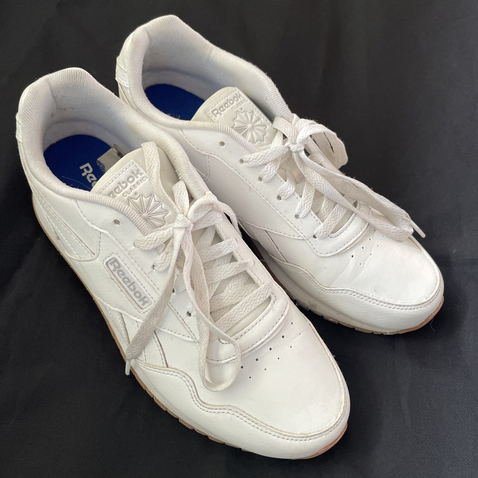 Reebok Classic White Leather Gum Sole 