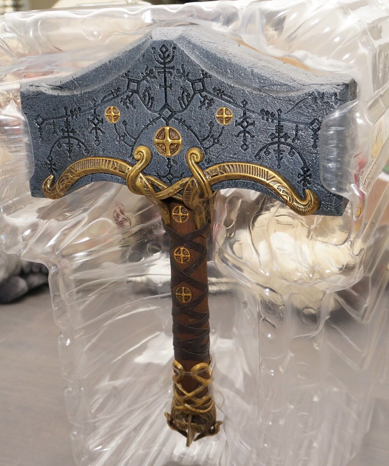  Thor's Hammer in GOW,Role-playing Props,Made of Polyvinyl  Chloride,Used for Collection and Role Playing : Toys & Games