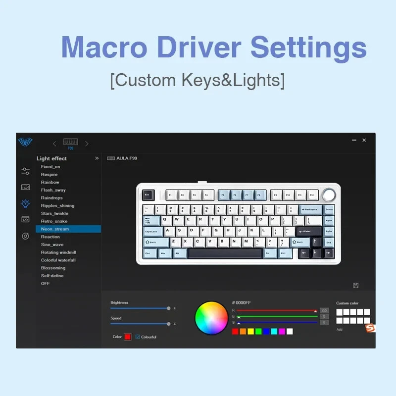 Mechanical Keyboard 2.4G Wireless/Bluetooth/Wired RGB PBT 75% Layout Pc Keyboard