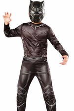 Rubie's Black Panther Costume Boys The Avengers Marvel - S 4-6 M 8-10 L 12-14 w