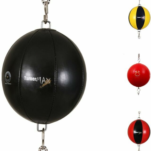 TurnerMAX Quality Rexion Double End Ball Punching Bag With Elasticated Strap