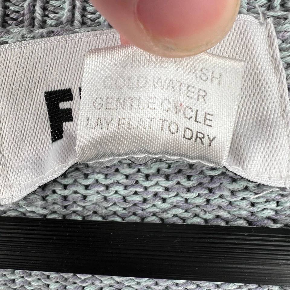 Льняной кардиган свитер серый кнопка спереди расслабленный нейтральный легкий карман S/M - Изображение 4 из 4