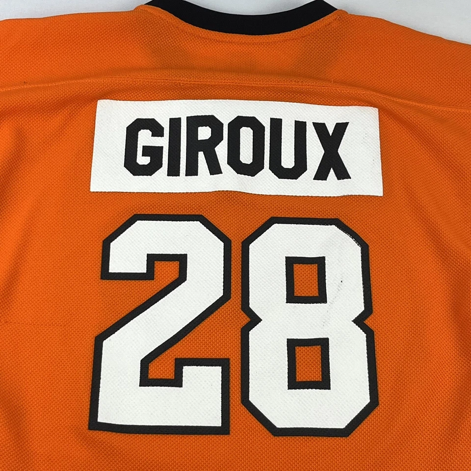 Хоккейная футболка Клода Жиру из Philadelphia Flyers молодежный размер L 12–14 НХЛ NO28 - Изображение 3 из 4