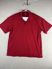 Champion Golf Men  s X-Large Duo Dry Red Polo Shirt Short Sleeve