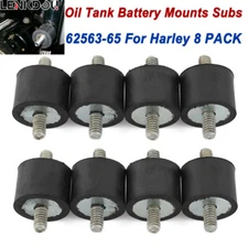 8PCS For Harley Oil Tank Battery Box Rubber Mounts Subs 62563-65 Replacement Kit