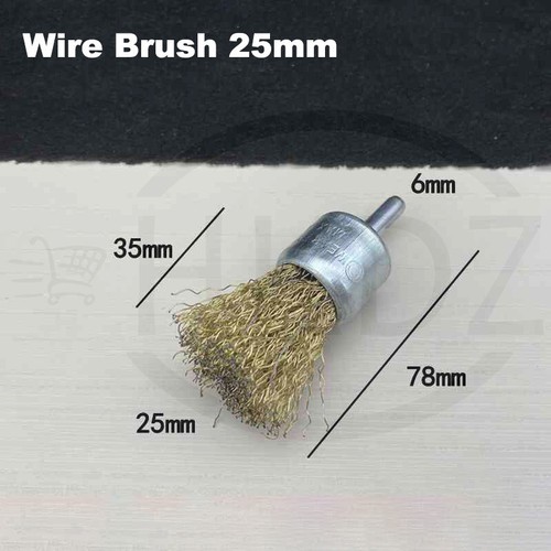 Rotary Steel Wire Cleaning Wheel Cup Brush Drill Attachment Bit Tools 6mm Shank - Picture 28 of 38
