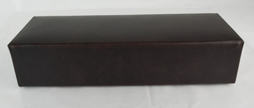 Caja de Almacenamiento de Reloj JACOB JONES Cuero Marrón y Forro de Fieltro Gris Hebilla Rectángulo - Imagen 10 de 11