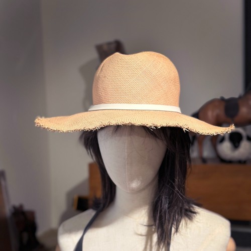 Hat Attack Fringed Panama Traveler Straw Hat Pecan Travel Summer RET $178 - 第 2/9 張圖片