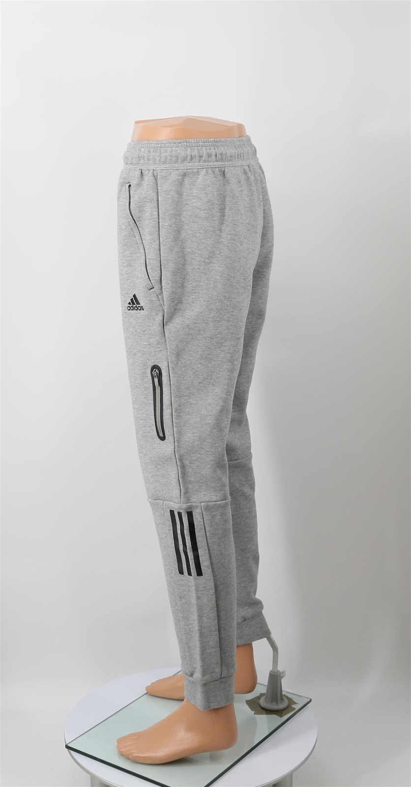 ADIDAS ORIGINALS MENS UK 2XL GREY 3 STRIPE JOGGER TRACK PANTS DH | eBay