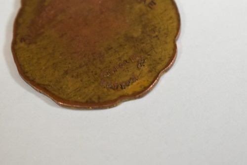 Antique 30 yd Breast Stroke Sports Award Medallion St. Louis Button Co. - Picture 3 of 3