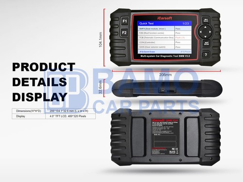 BMM V3.0 FOR BMW / MINI PROFESSIONAL DIAGNOSTIC SCAN TOOL ICARSOFT - 2024 UK - Picture 13 of 18