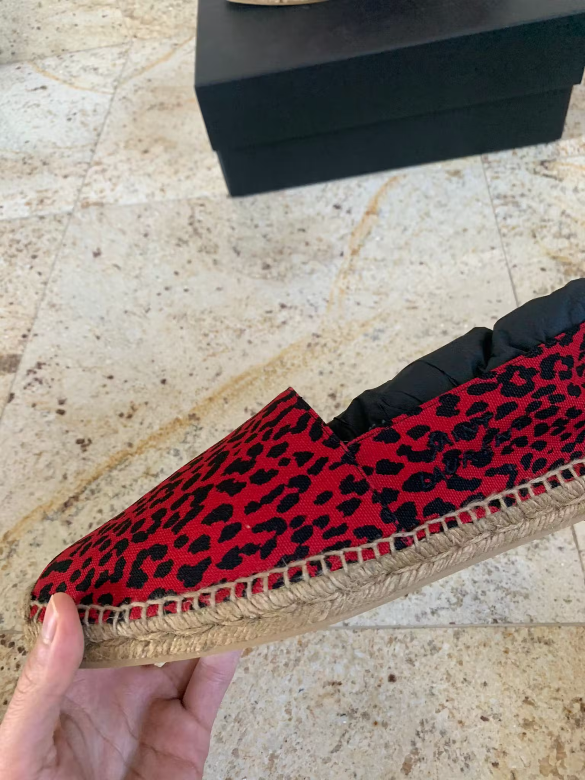 Saint Laurent Paris Espadrillas in rosso nuove con etichette 41