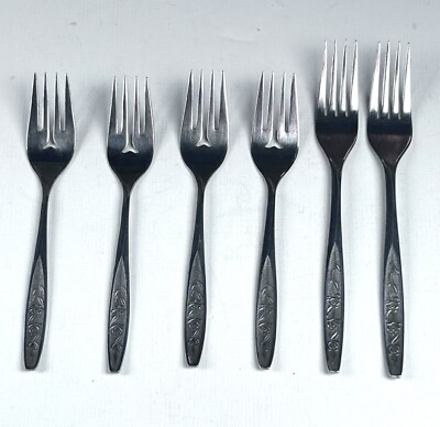 CUS1 (STAINLESS) by Customcraft Stainless Flatware Forks Lot